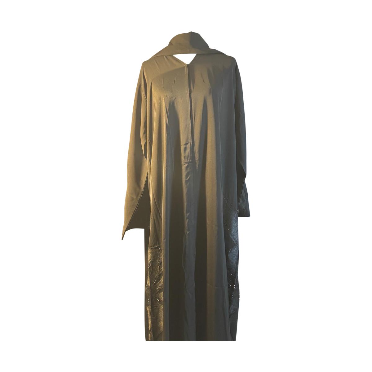 Elegant Abaya – Olive Green