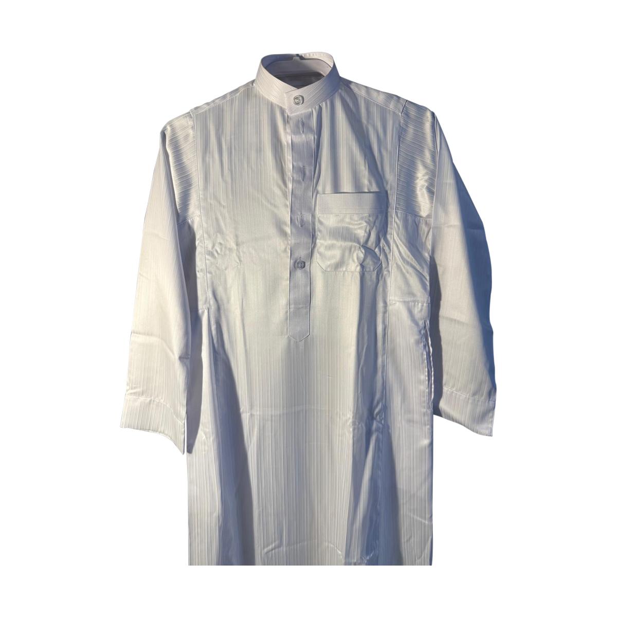 Men’s White Traditional Kurta – Classic Long Sleeve Ethnic Wear