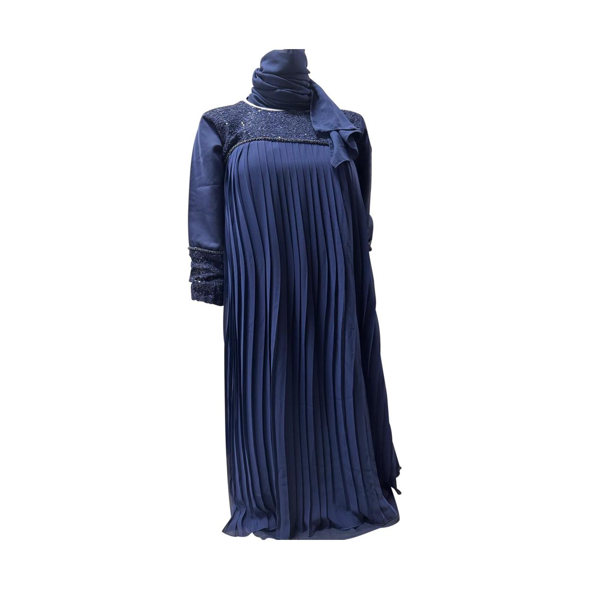 Royal Navy Pleated Abaya
