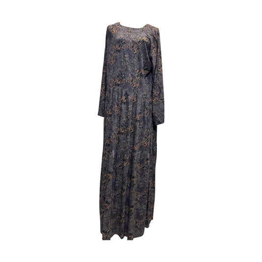 Printed Long Sleeve Modest Maxi Dress for Women